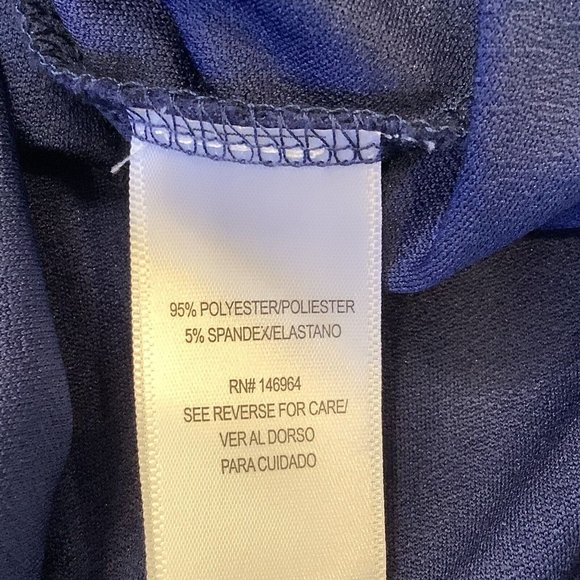 Signature By Robbie Bee Dress Size Small Blue Square Neck Or Off Shoulders Shift - Picture 11 of 13